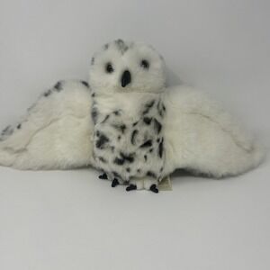 FOLKMANIS Snowy Owl Hand Puppet Full Body Rotating Head Moveable Wings